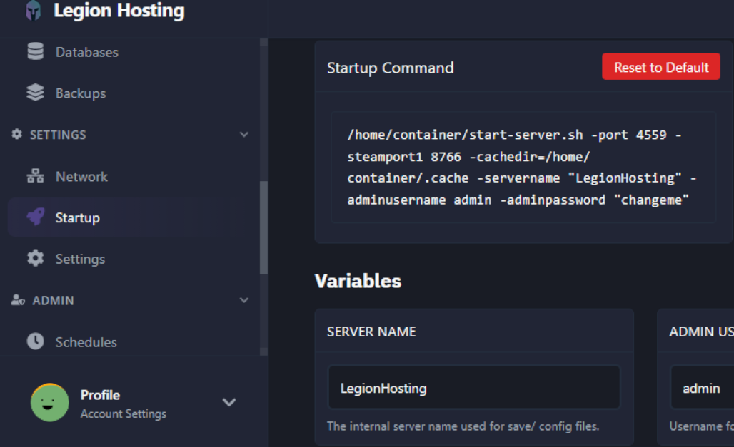 gpanel-startup-servername